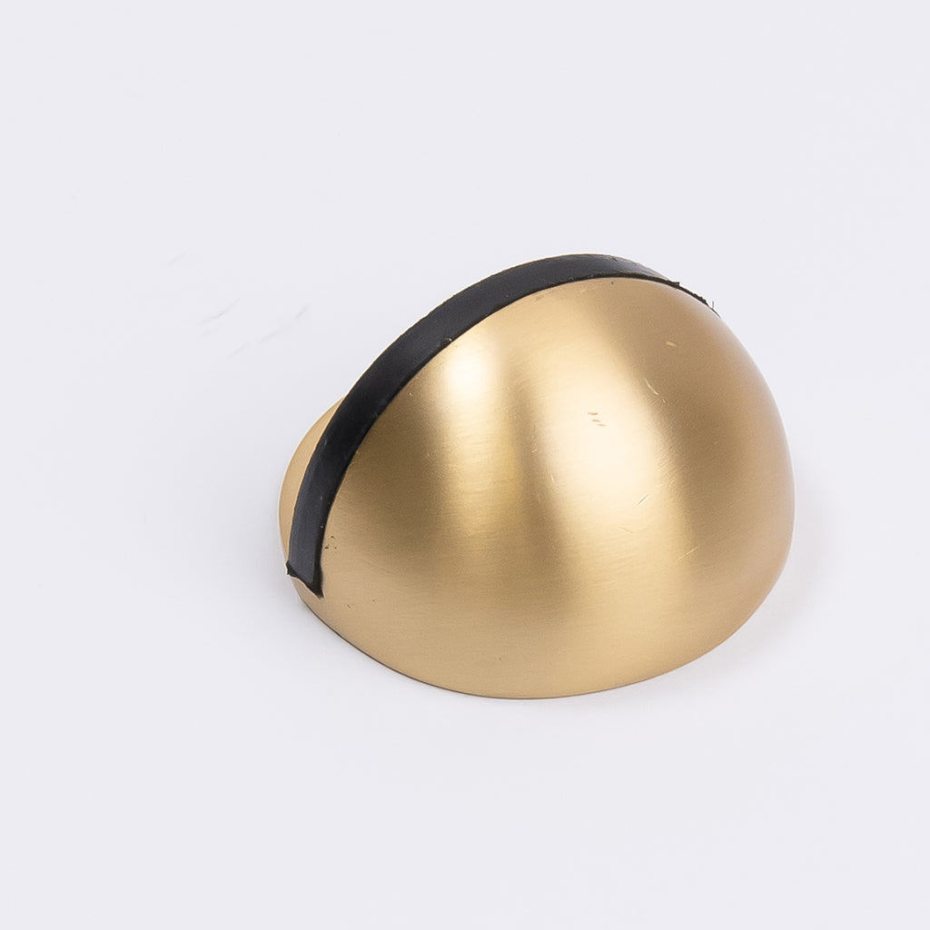 Satin Brass Half Moon Door Stop - Manovella