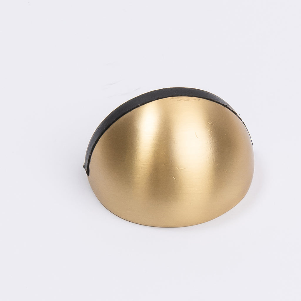 Satin Brass Half Moon Door Stop - Manovella