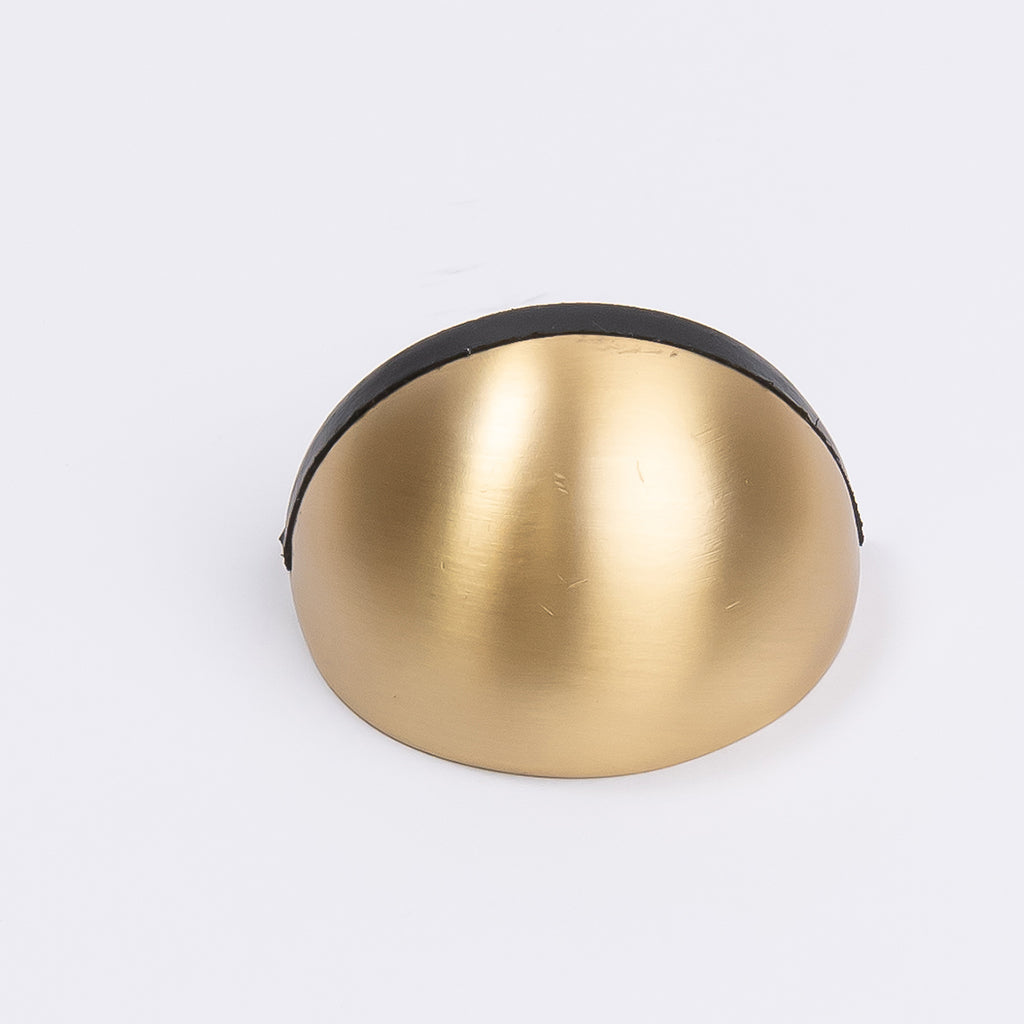 Satin Brass Half Moon Door Stop - Manovella