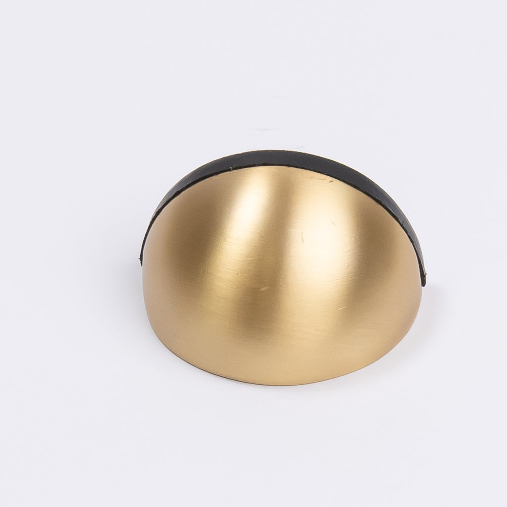 Satin Brass Half Moon Door Stop - Manovella