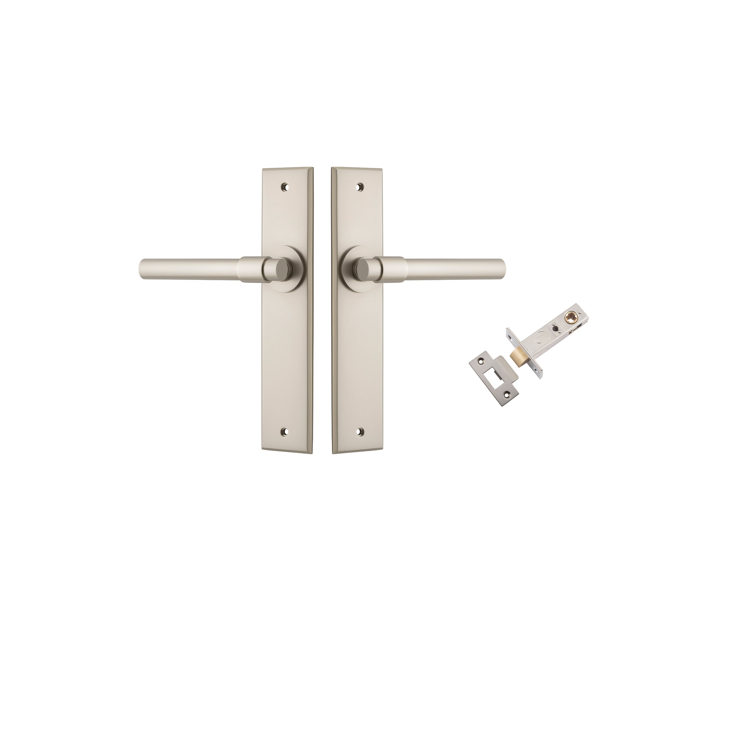 Helsinki Lever - Chamfered Backplate By Iver