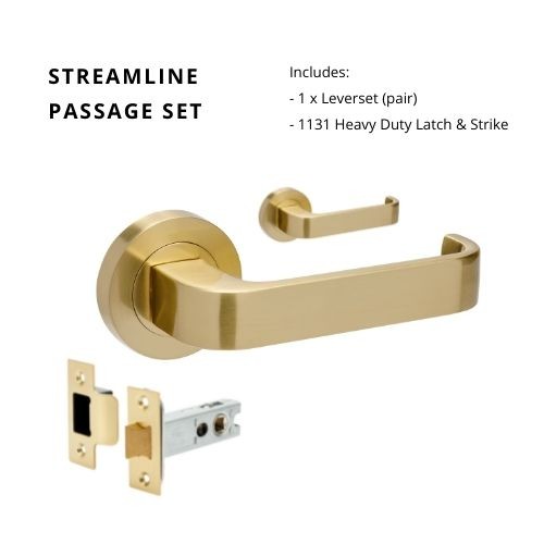 The Streamline Handle By Zanda - Satin Brass