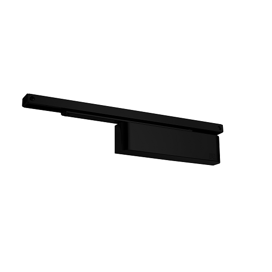 Cam Action Door Closer – Matt Black by Zanda