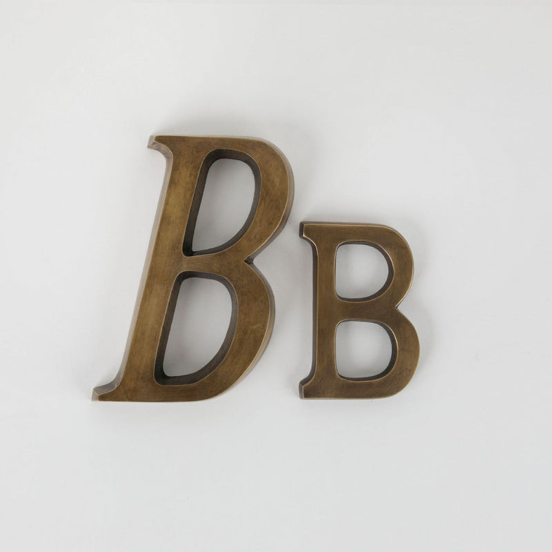 House Letter Small - Acid Washed Brass By Hepburn