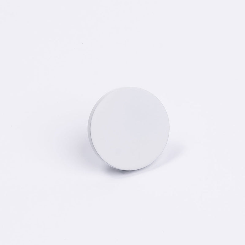 White Round Profile Cabinet Knob - Olivia - Manovella