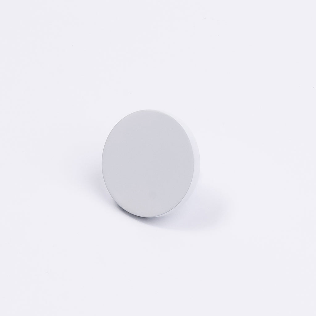 White Round Profile Cabinet Knob - Olivia - Manovella