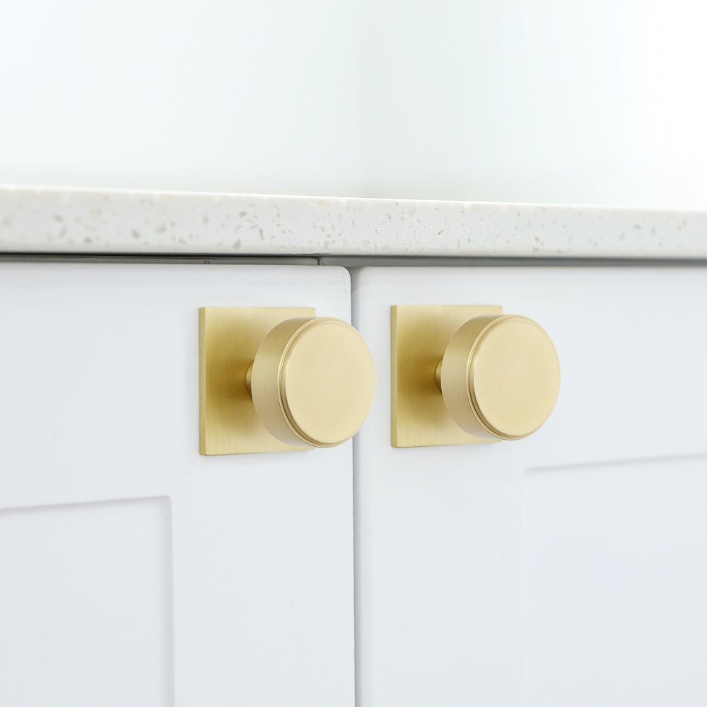 Abigail Brass Cabinetry Knob - Little Swagger - Entry - Point - Abigail - SB - Little Swagger