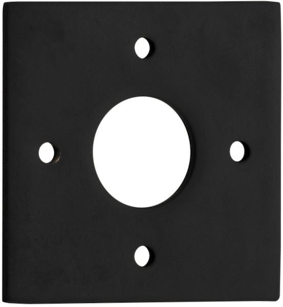 Adaptor Plate (Pair) - Round & Square Rose - Entry Point - Iver - Matt Black - Adaptor Plates