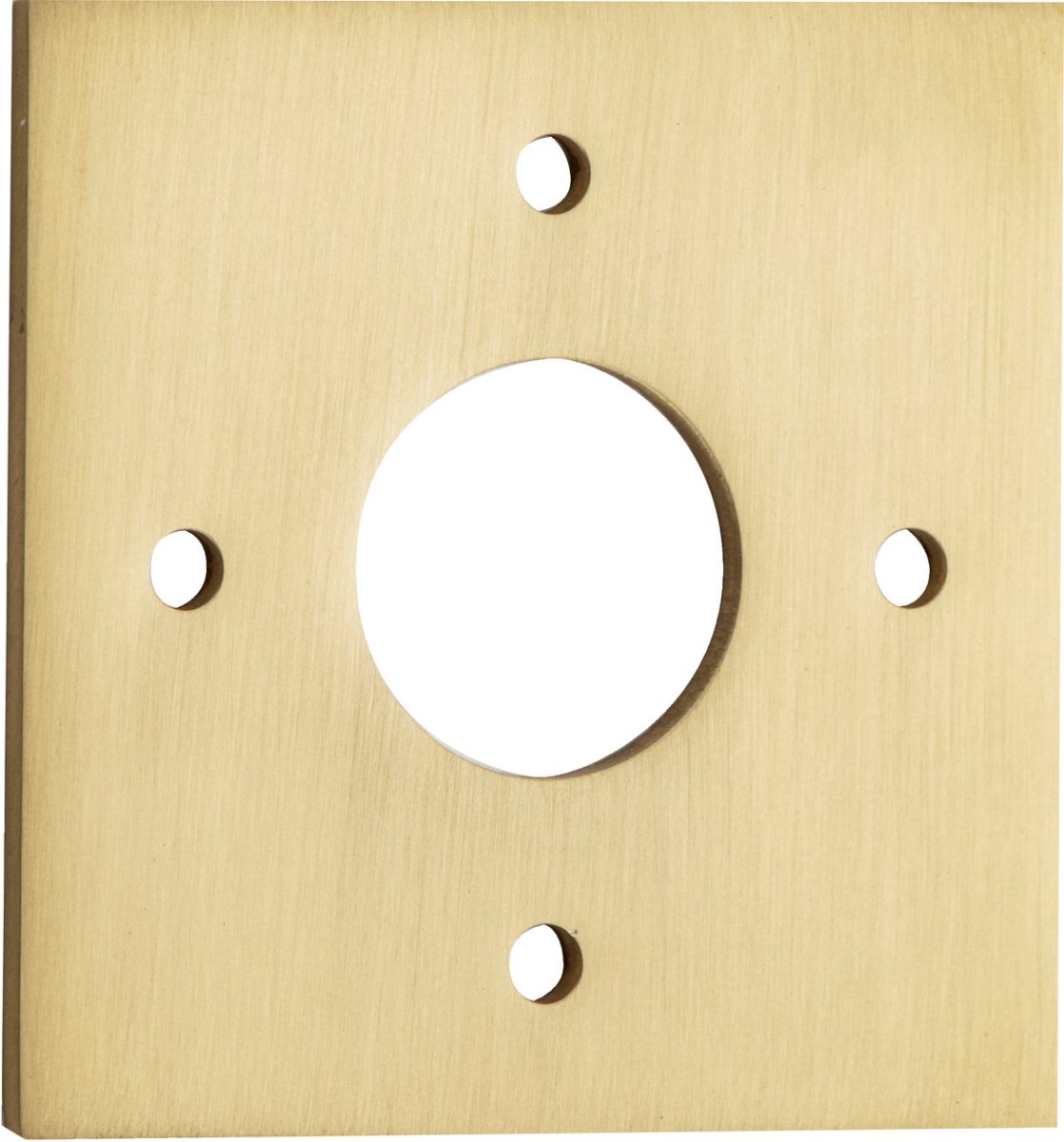 Adaptor Plate (Pair) - Round & Square Rose - Entry Point - Iver - Brushed Gold PVD - Adaptor Plates