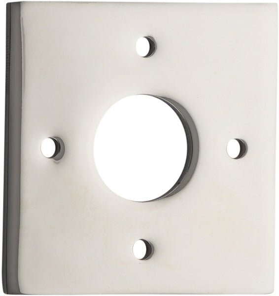 Adaptor Plate (Pair) - Round & Square Rose - Entry Point - Iver - Polished Nickel - Adaptor Plates