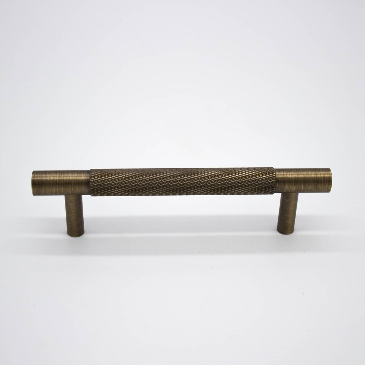 Aged Brass Knurled Drawer Pull - Charmian - Manovella - Entry - Point - CABCHA130AG - Manovella