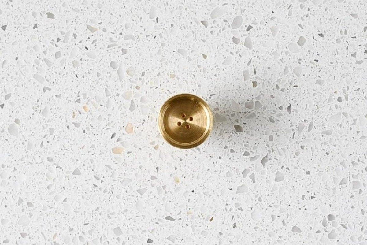 Angus Button Brass Cabinetry Knob - Little Swagger - Entry - Point - Angus - SB - Little Swagger