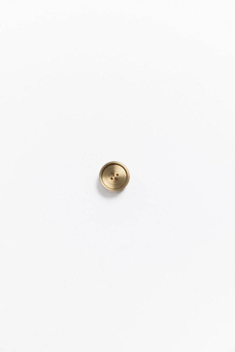 Angus Button Brass Cabinetry Knob - Little Swagger - Entry - Point - Angus - SB - Little Swagger