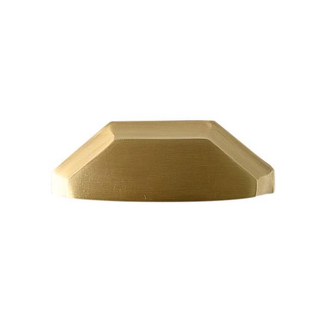 Archie Geometric Brass Cabinetry Cup Handle - Little Swagger - Entry - Point - Archie Pull - SB - Little Swagger