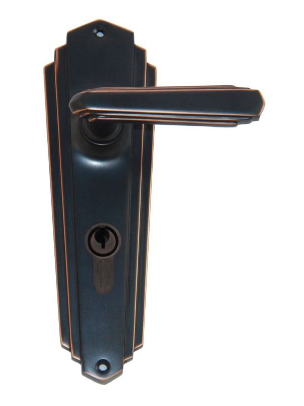 Art Deco Lever - Antique Copper By Superior Brass - Entry - Point - 24100A - Superior Brass