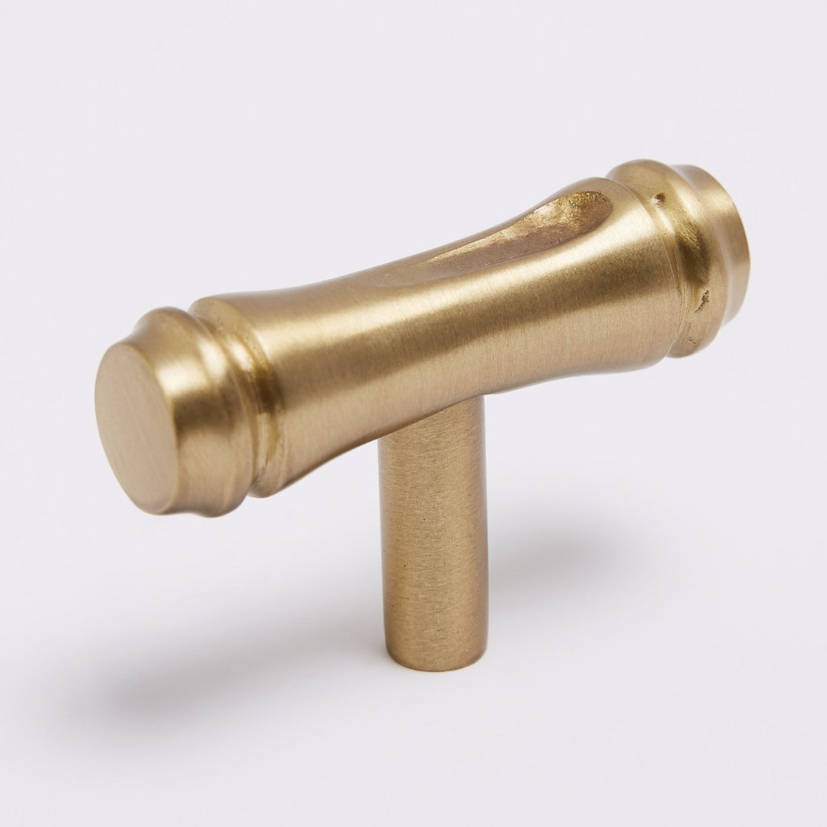 Bamboo T - Bar - Burnished Brass By Hepburn - Entry - Point - BAMKBB - Hepburn Hardware