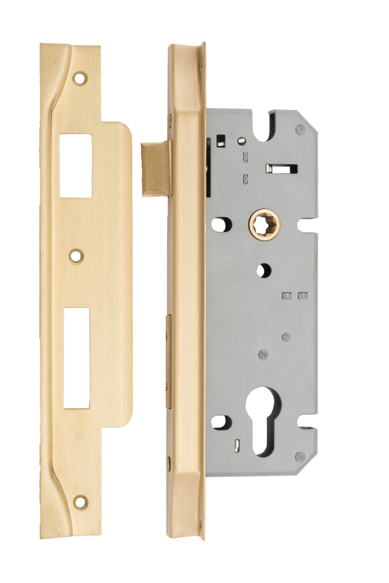 85mm Rebated Euro Mortice Locks - 45 & 60mm Backsets By Iver