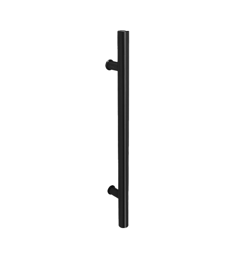 Black Round Pull Handle By Zanda - Entry - Point - 7063.BB.BLK - Zanda