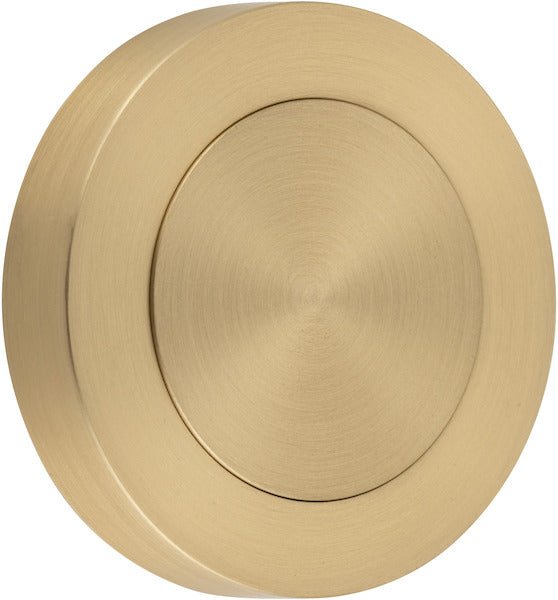 Blank Rose Escutcheon - Round - Entry Point - Iver - Brushed Brass - Escutcheons