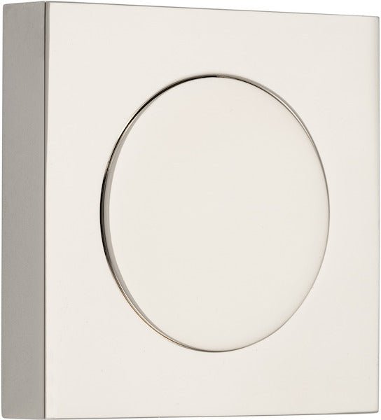 Blank Rose Escutcheon - Square - Entry Point - Iver - Polished Nickel - Escutcheons