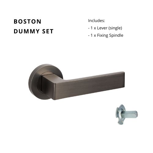 Boston Handle By Zanda - Graphite Nickel - Entry - Point - 10083.D.GN - Zanda