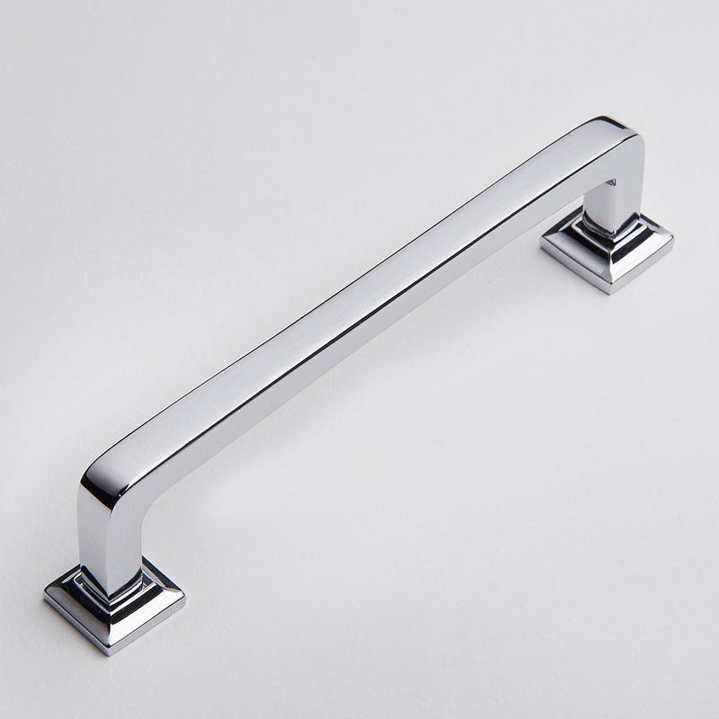 Bronte Handle - Polished Chrome By Hepburn - Entry - Point - B96PC - Hepburn Hardware