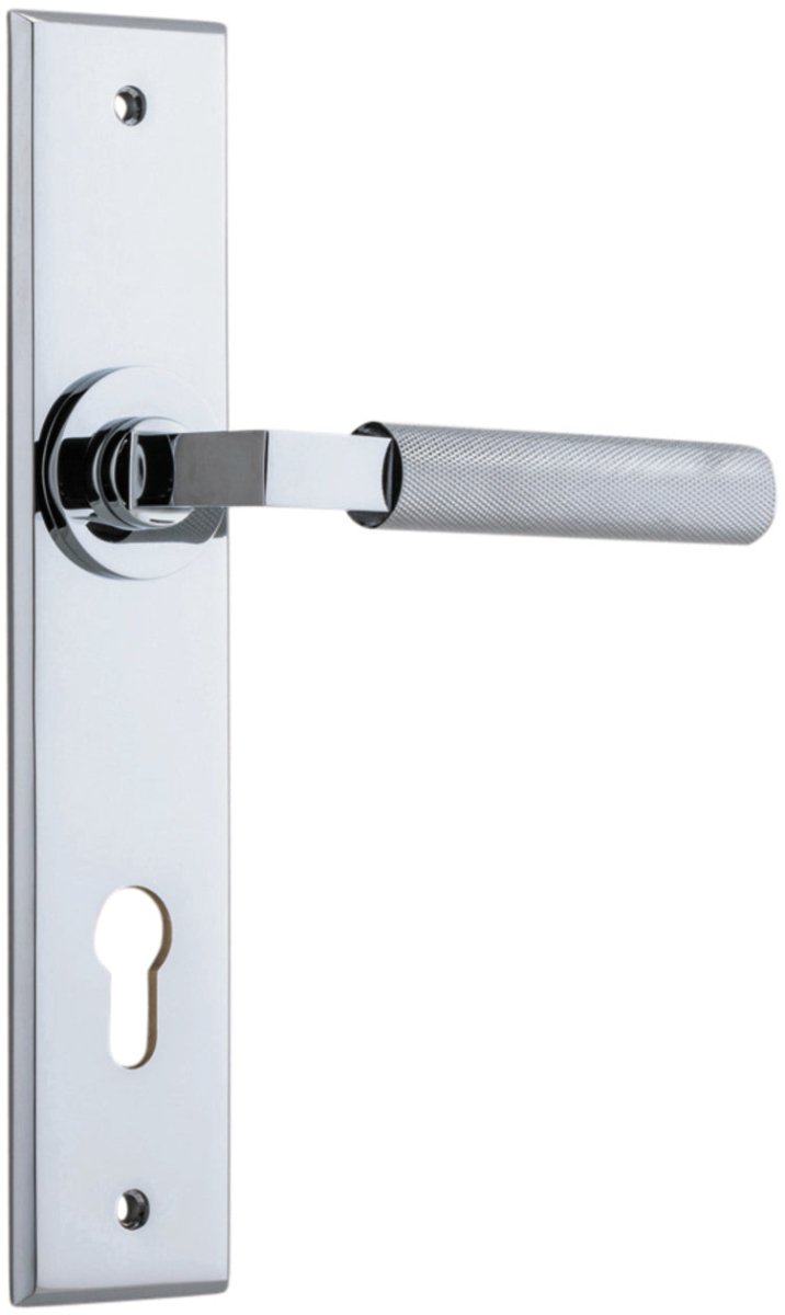 Brunswick Lever - Chamfered Backplate - Entry - Point - 11796E85 - Iver