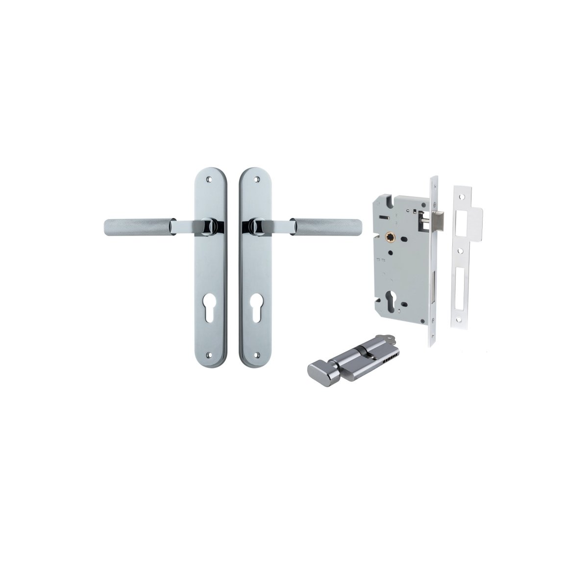 Brunswick Lever - Oval Backplate - Entry - Point - 11768KENTR60KT - Iver