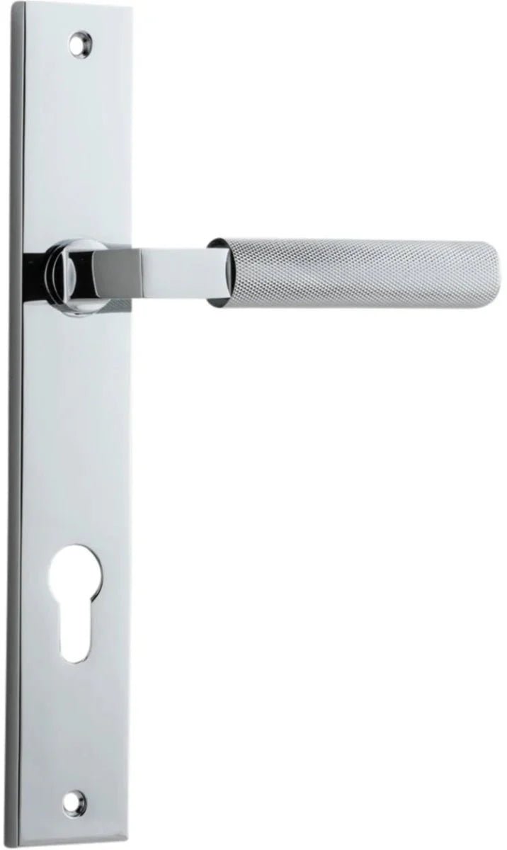 Brunswick Lever - Rectangular Backplate - Entry - Point - 11752E85 - Iver