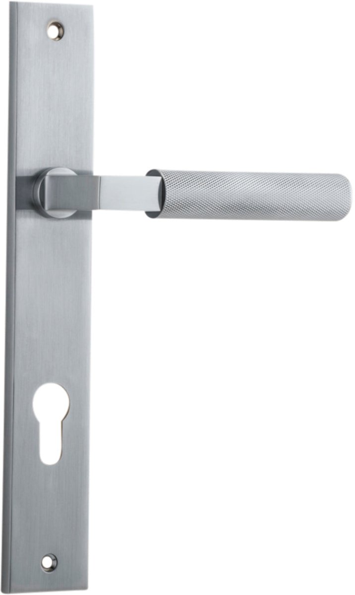 Brunswick Lever - Rectangular Backplate - Entry - Point - 12252 - Iver