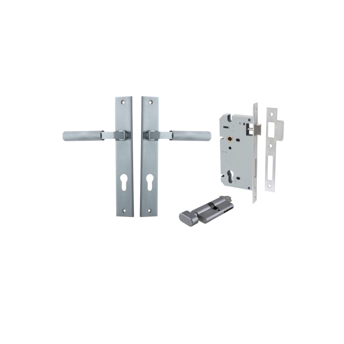 Brunswick Lever - Rectangular Backplate - Entry - Point - 12252KENTR60KT - Iver