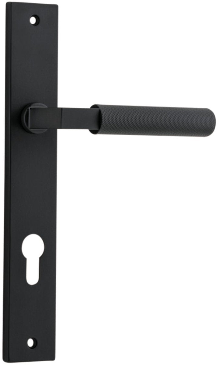 Brunswick Lever - Rectangular Backplate - Entry - Point - 12752 - Iver