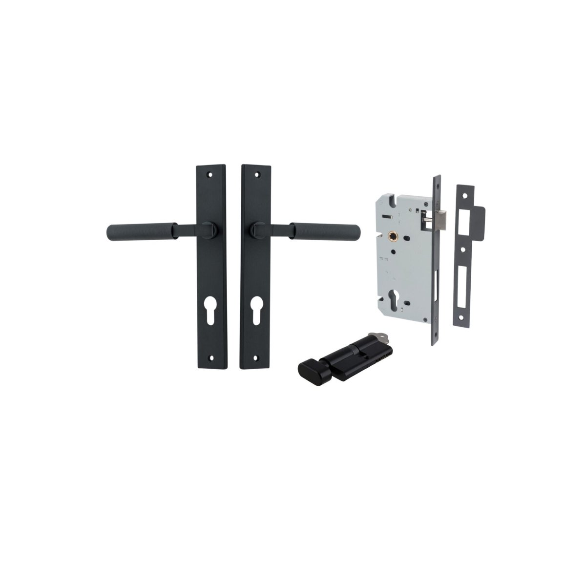 Brunswick Lever - Rectangular Backplate - Entry - Point - 12752KENTR60KT - Iver