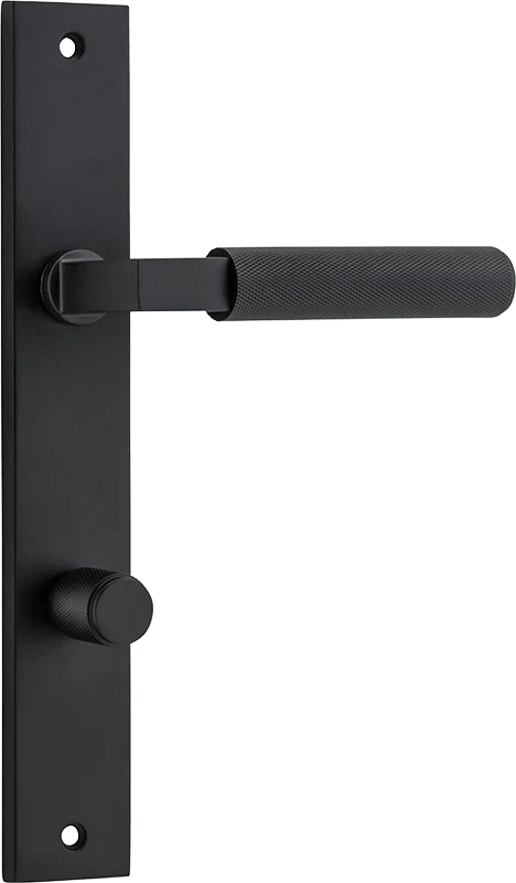 Brunswick Lever - Rectangular Backplate - Entry - Point - 12752P85 - Iver