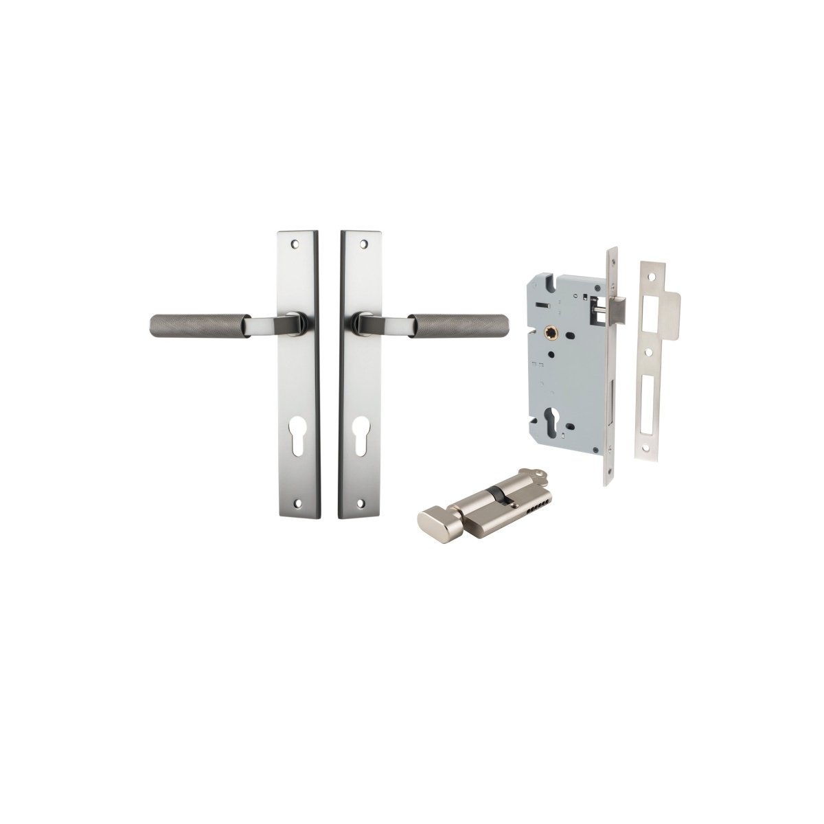 Brunswick Lever - Rectangular Backplate - Entry - Point - 14752KENTR60KT - Iver