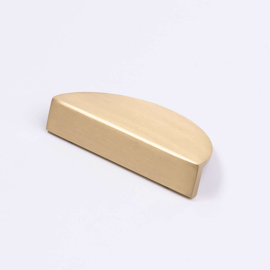 Brushed Brass Half Moon Cabinet Pull - Iris - Manovella - Entry - Point - CABIRI100BB - Manovella