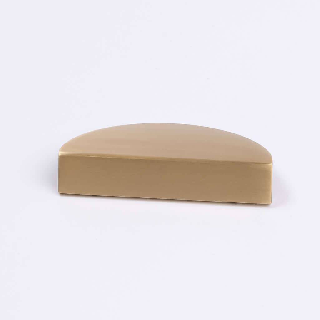 Brushed Brass Half Moon Cabinet Pull - Iris - Manovella - Entry - Point - CABIRI100BB - Manovella