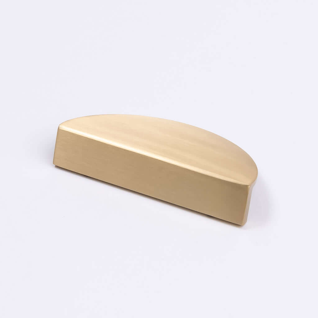 Brushed Brass Half Moon Cabinet Pull - Iris - Manovella - Entry - Point - CABIRI100BB - Manovella