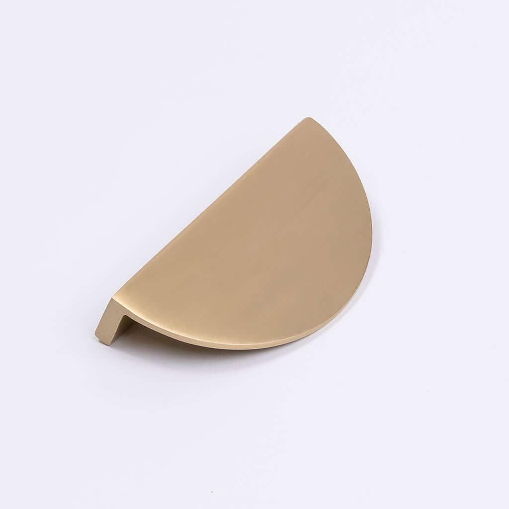 Brushed Brass Half Moon Cabinet Pull - Iris - Manovella - Entry - Point - CABIRI100BB - Manovella