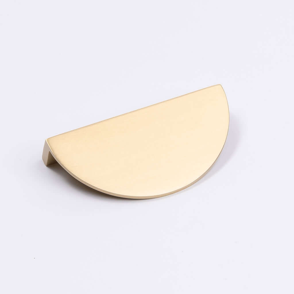 Brushed Brass Half Moon Cabinet Pull - Iris - Manovella - Entry - Point - CABIRI100BB - Manovella