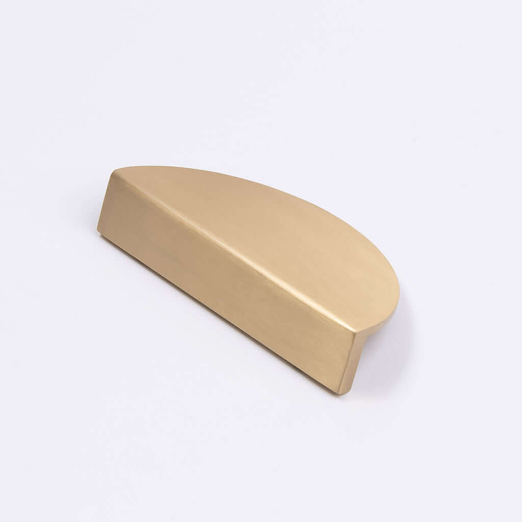 Brushed Brass Half Moon Cabinet Pull - Iris - Manovella - Entry - Point - CABIRI100BB - Manovella