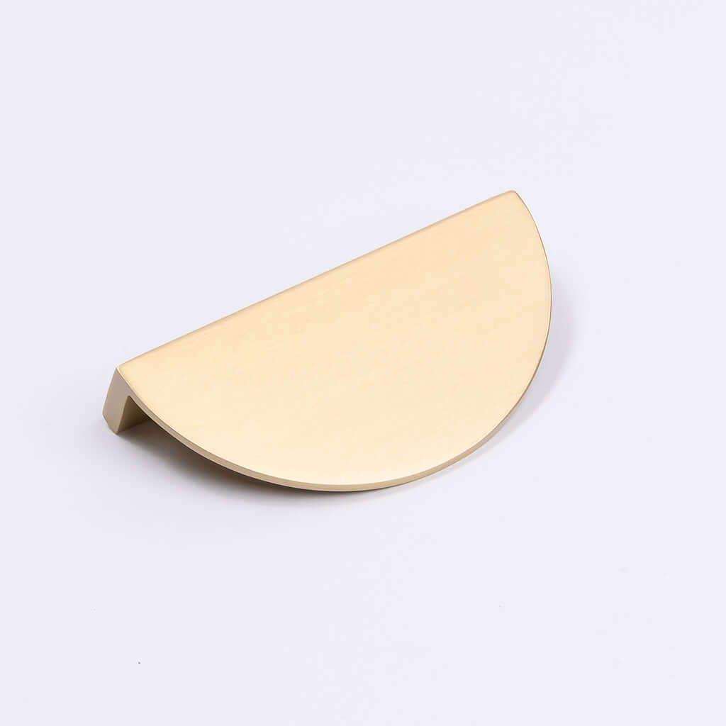 Brushed Brass Half Moon Cabinet Pull - Iris - Manovella - Entry - Point - CABIRI100BB - Manovella