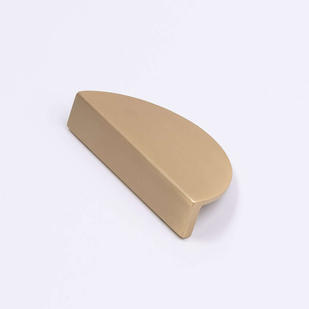 Brushed Brass Half Moon Cabinet Pull - Iris - Manovella - Entry - Point - CABIRI100BB - Manovella