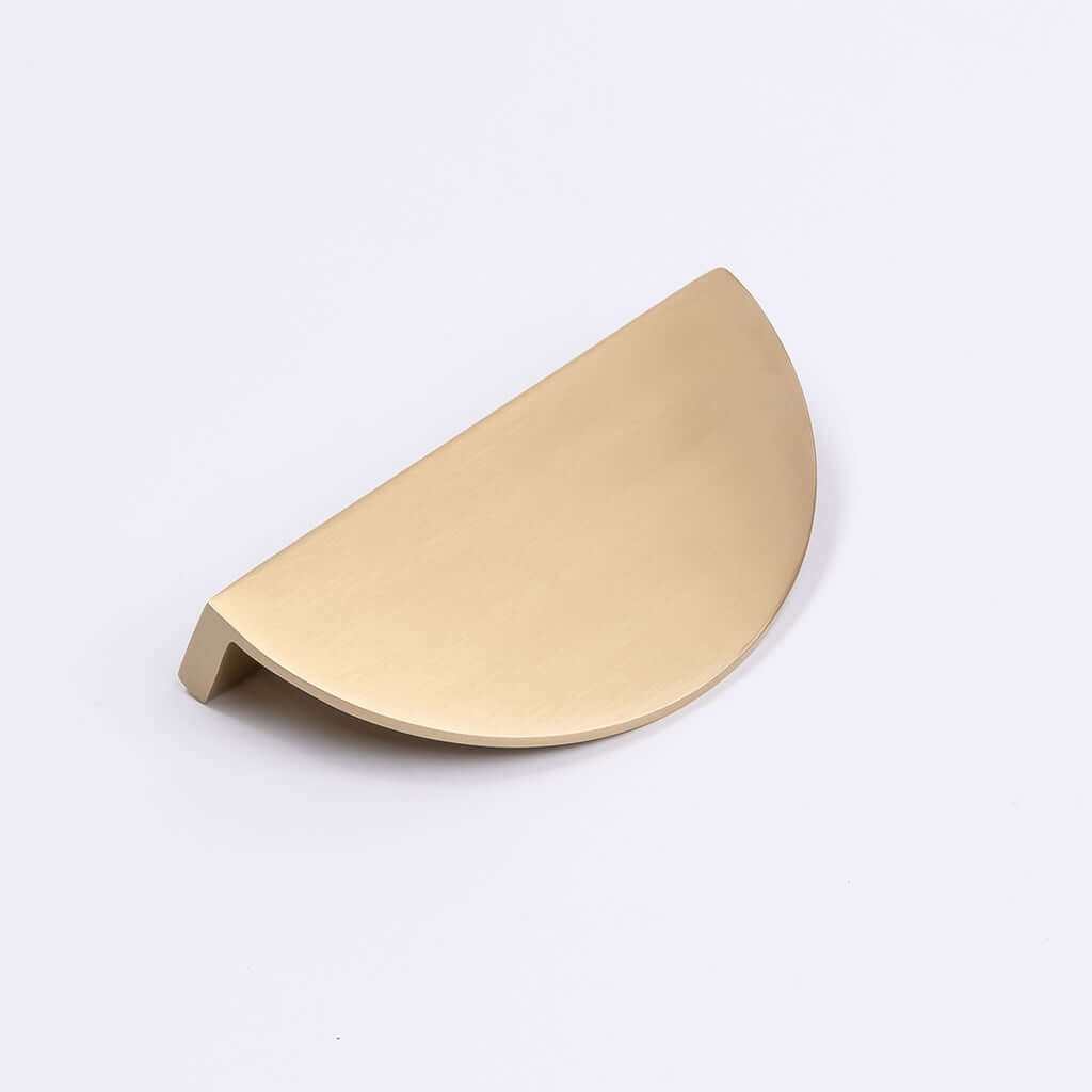 Brushed Brass Half Moon Cabinet Pull - Iris - Manovella - Entry - Point - CABIRI100BB - Manovella