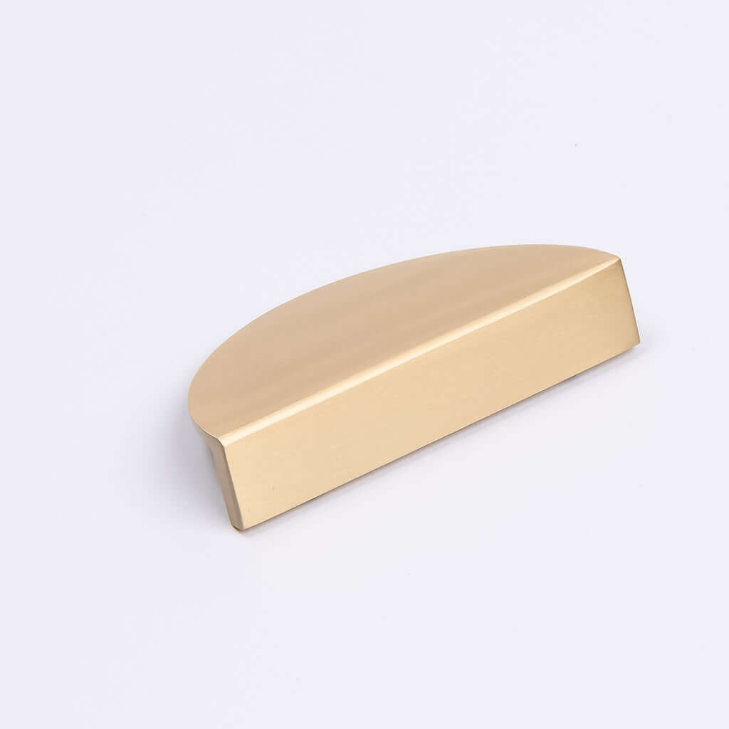 Brushed Brass Half Moon Cabinet Pull - Iris - Manovella - Entry - Point - CABIRI100BB - Manovella