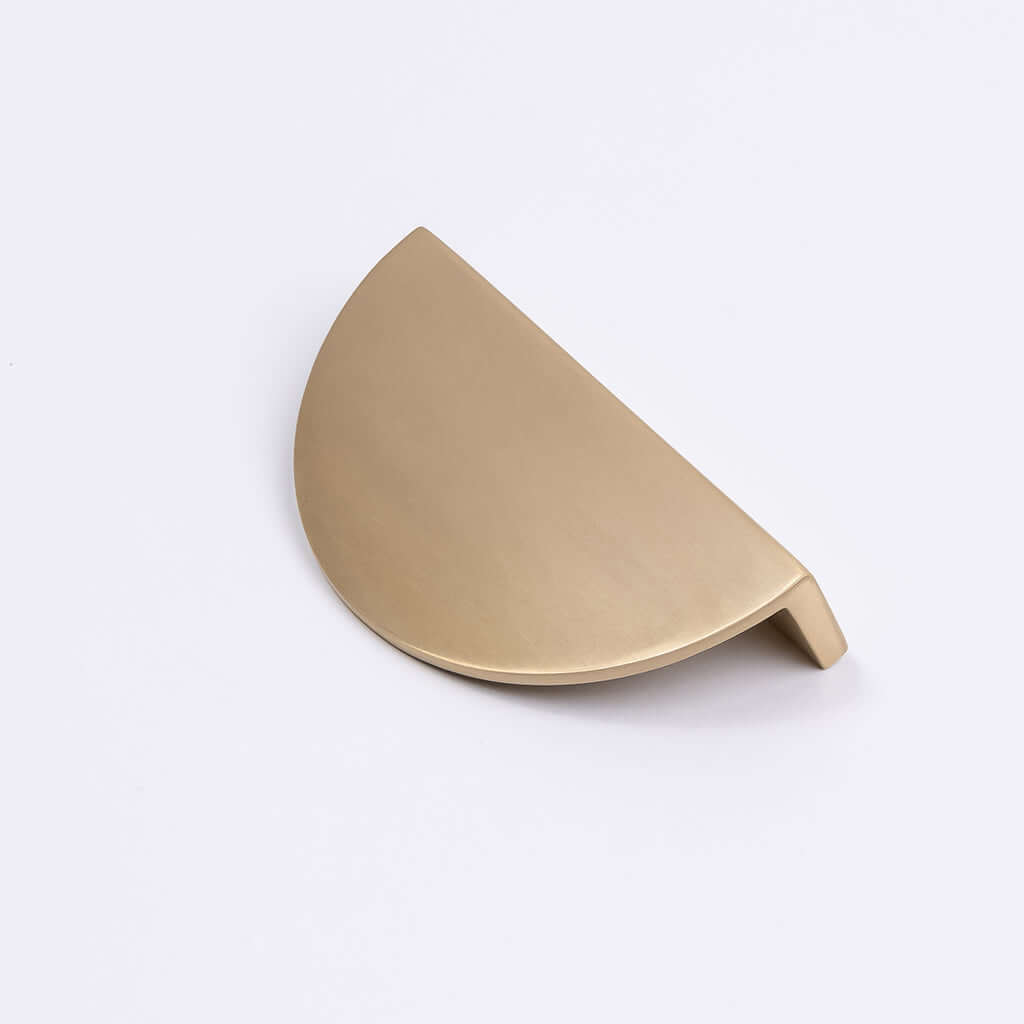 Brushed Brass Half Moon Cabinet Pull - Iris - Manovella - Entry - Point - CABIRI100BB - Manovella