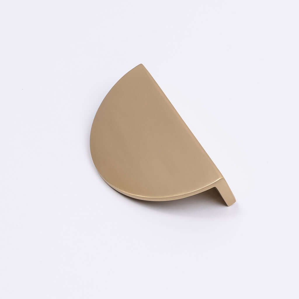 Brushed Brass Half Moon Cabinet Pull - Iris - Manovella - Entry - Point - CABIRI100BB - Manovella