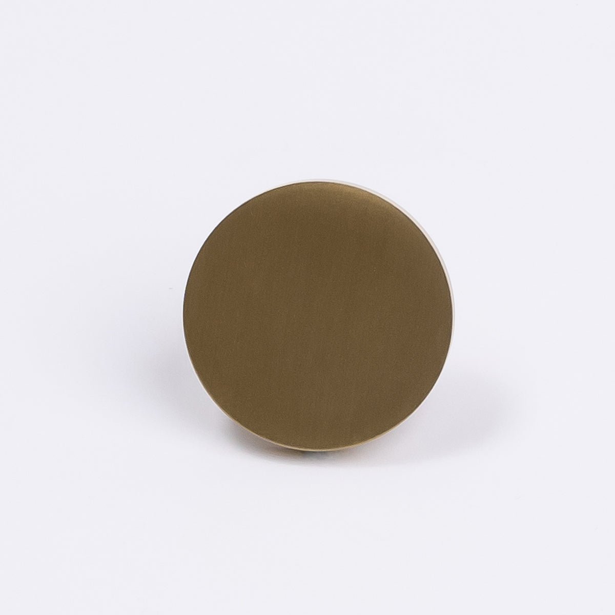 Brushed Brass Round Profile Cabinet Knob - Olivia - Manovella - Entry - Point - CABOLI33BB - Manovella