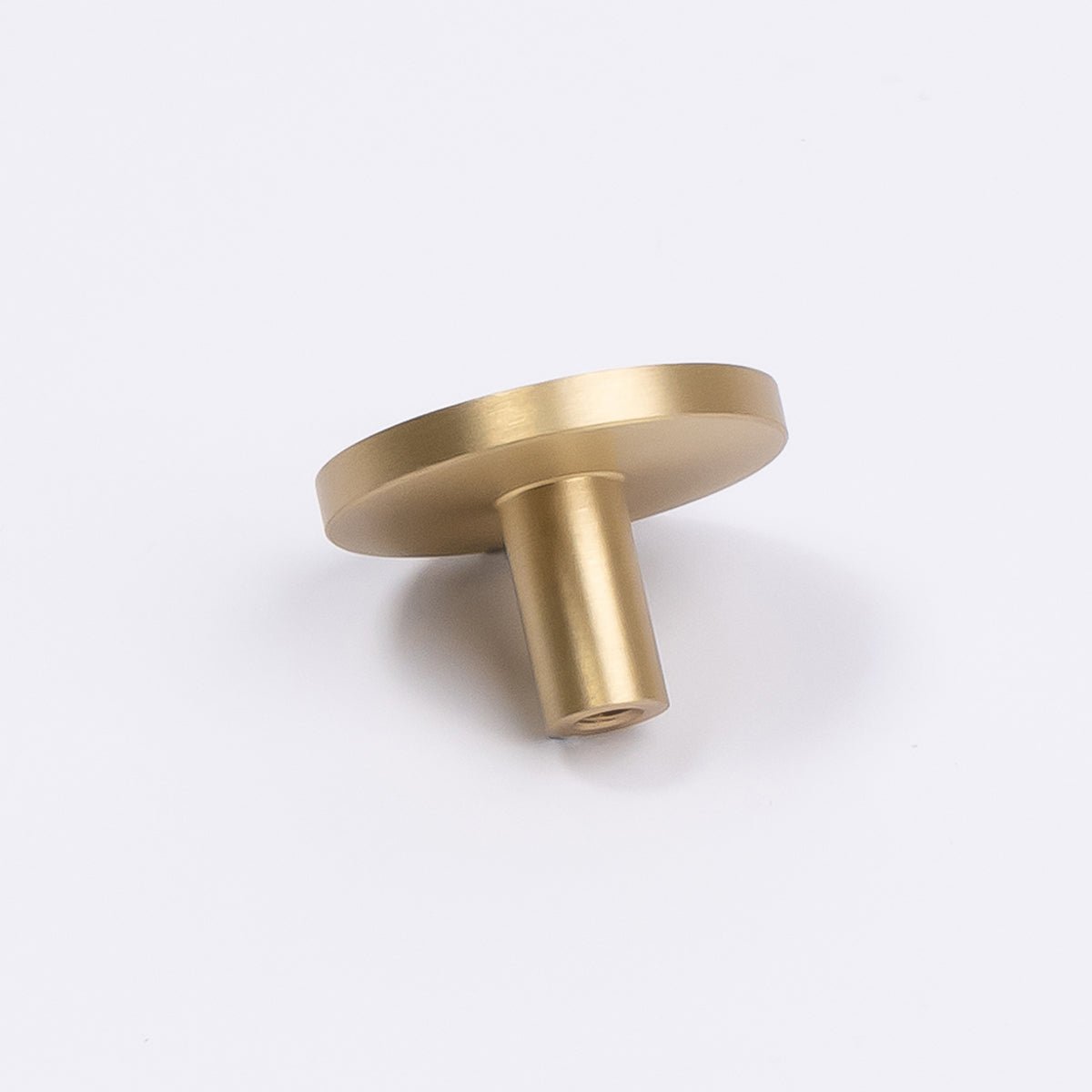 Brushed Brass Round Profile Cabinet Knob - Olivia - Manovella - Entry - Point - CABOLI33BB - Manovella