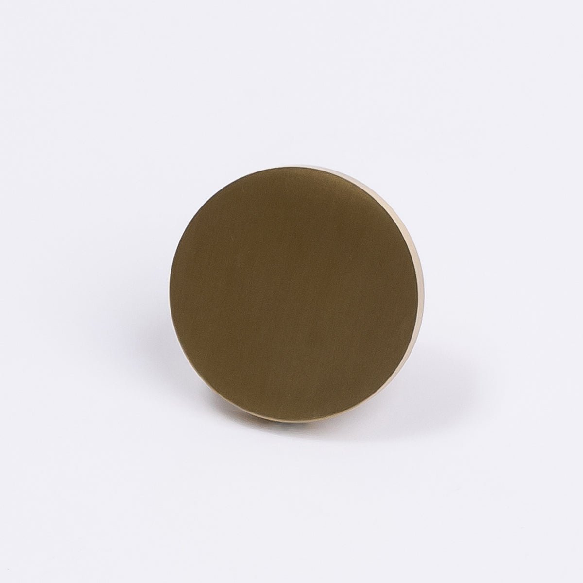 Brushed Brass Round Profile Cabinet Knob - Olivia - Manovella - Entry - Point - CABOLI33BB - Manovella